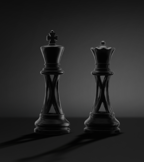 صورة أبيض وأسود بطابع ملكي أنيق